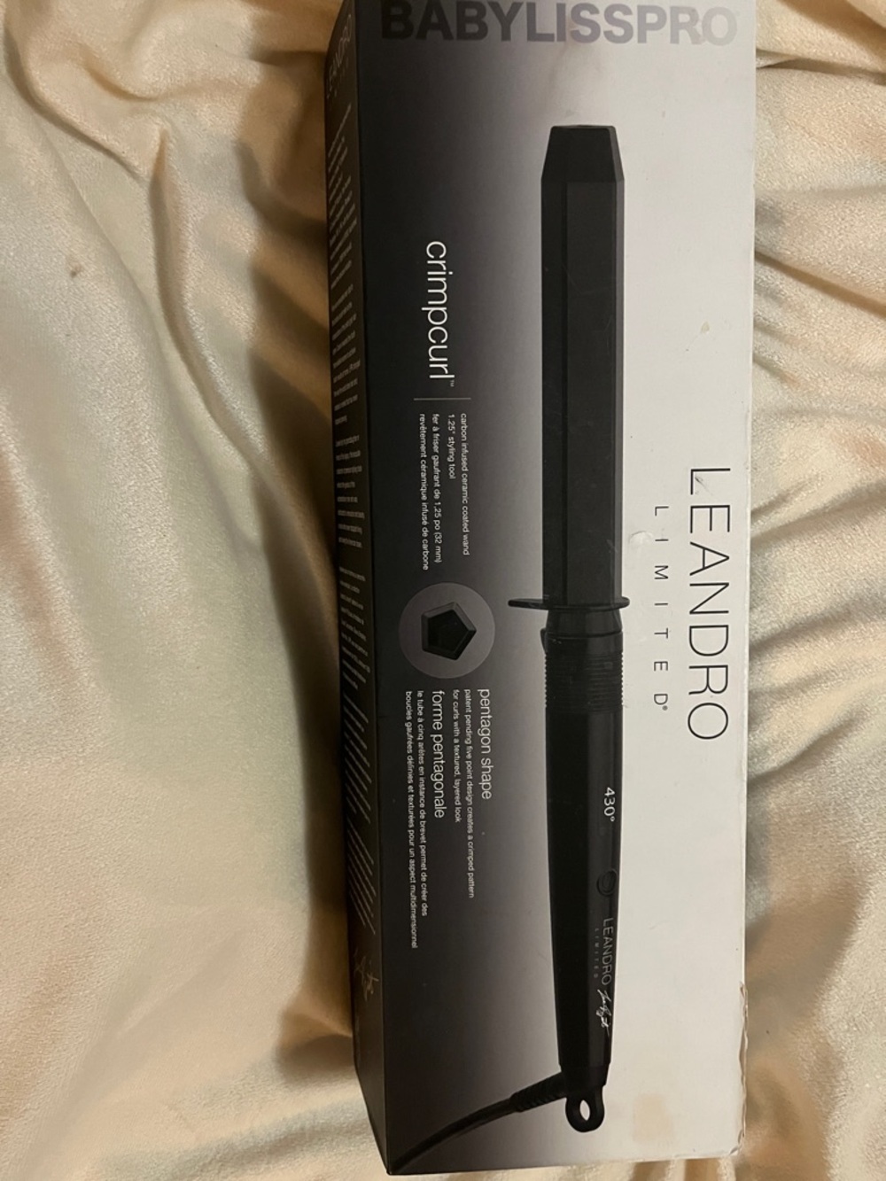 BaBylissPRO Leandro Limited Black CrimpCurl Styling Iron
